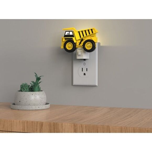 Meridian LED Yellow Dump Truck Automatic Night Light Photo-Sensing Dual Gift NEW - Picture 5 of 5